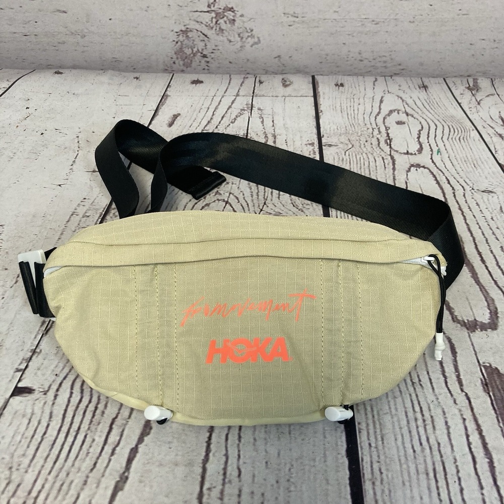 Free People Movement x HOKA Beige Fanny Pack Belt Bag Running Waist Pack